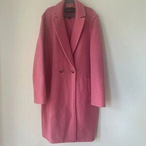 NWOT J. Crew Pink Italian Boiled Wool Coat